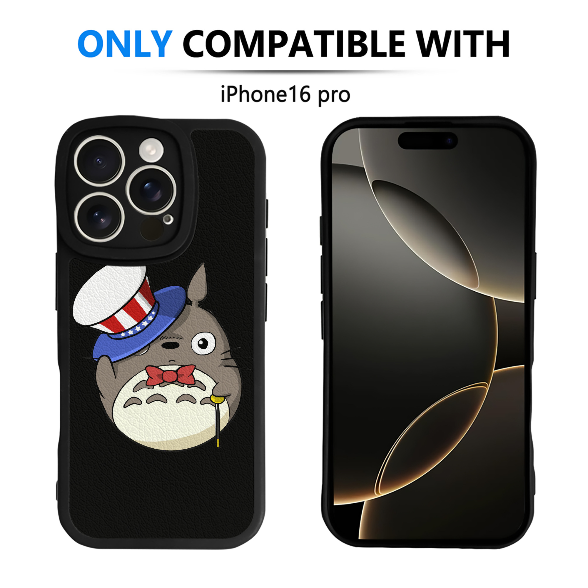 （画像用） となりのトトロ 草壁メイ 草壁サツキ My Neighbor Totoro Satsuki Kusakabe Mei Kusakabe 【iPhone 16シリーズ対応】シリコンスマホケース（レザー調） 材質：シリコン